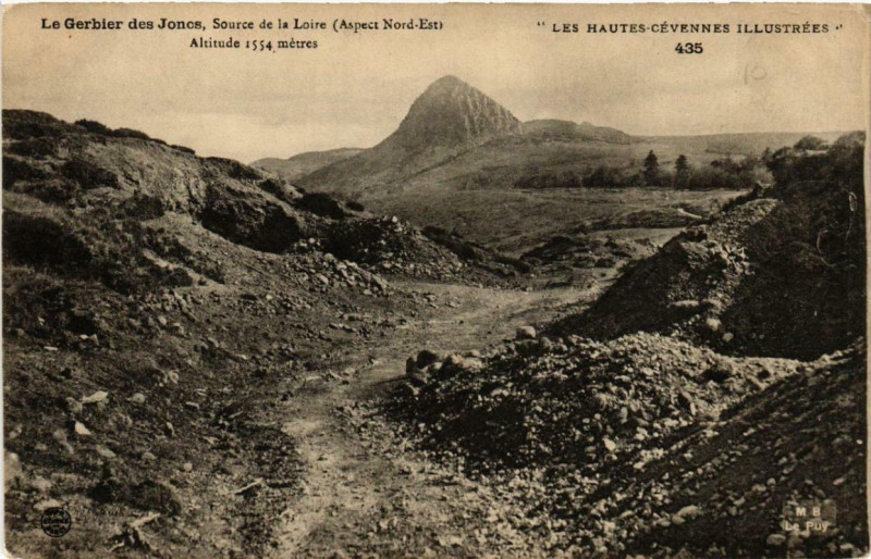 Carte postale ancienne Le Gerbier-des-Joncs Source de la Loire