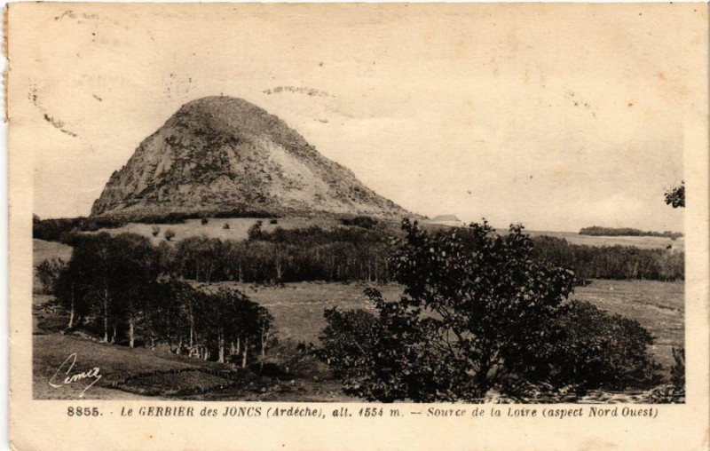 Carte postale ancienne Le Gerbier-des-Joncs Source de la Loire