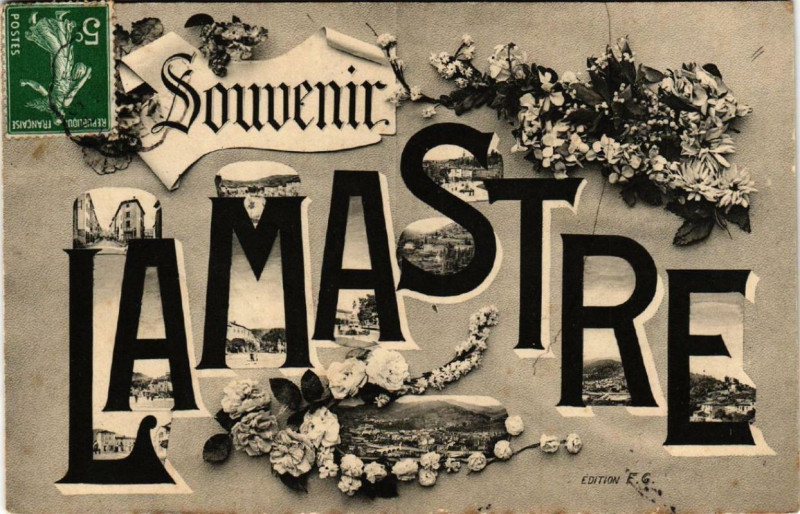 Carte postale ancienne Lamastre Souvenir à Lamastre