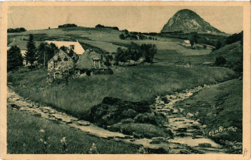 Carte postale ancienne Gerbier-des-Joncs La Loire et son premier confluent, L'Aigueneire
