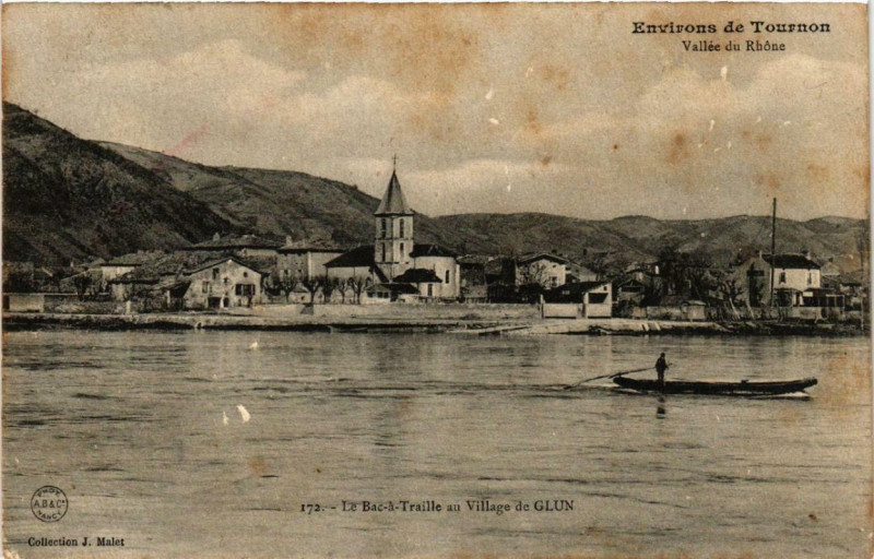 Carte postale ancienne Environs de Tournon Vallée du Rhone