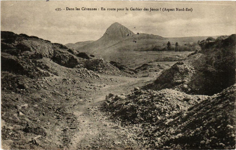 Carte postale ancienne Dans les Cevennes: En route pour le Gerbier-des-Joncs