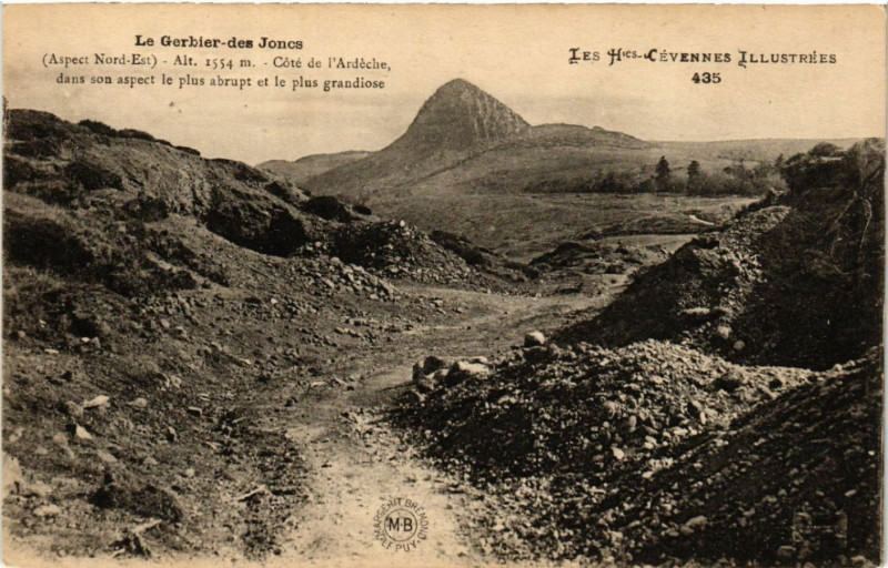 Carte postale ancienne Le Gerbier-des-Joncs - Aspect Nord-Est - Cote de l'Ardeche