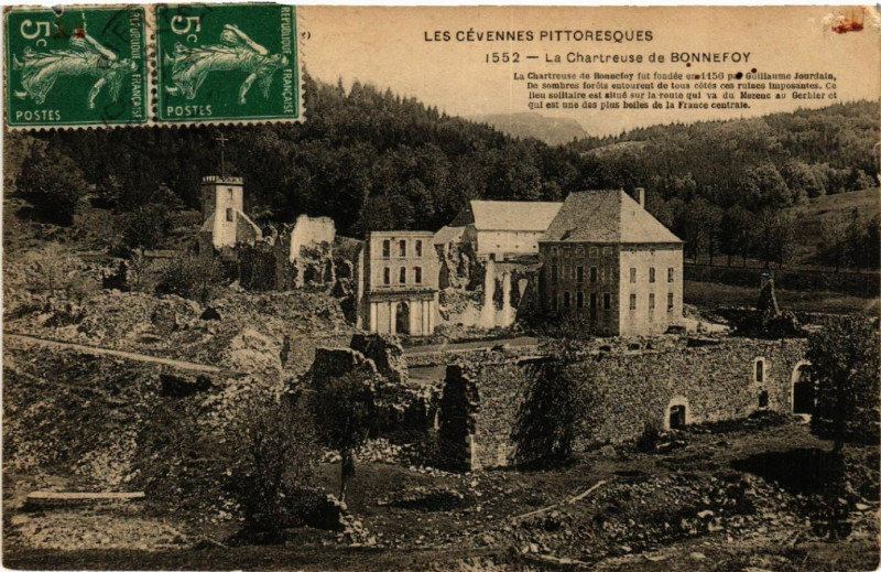 Carte postale ancienne La Chartreuse-de-Bonnefoy - Cevennes