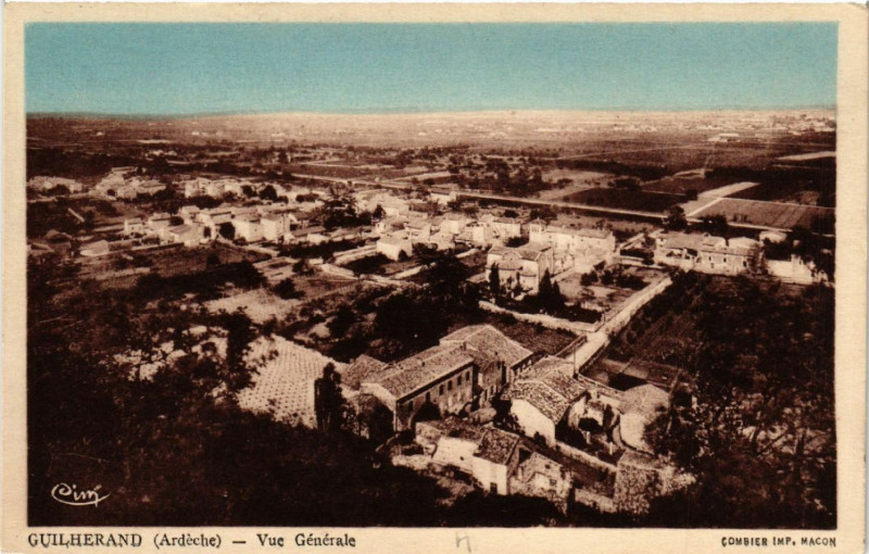 Carte postale ancienne Guilherand - Vue générale