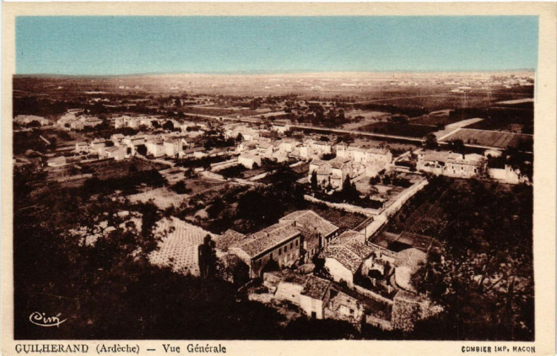 Carte postale ancienne Guilherand - Vue générale