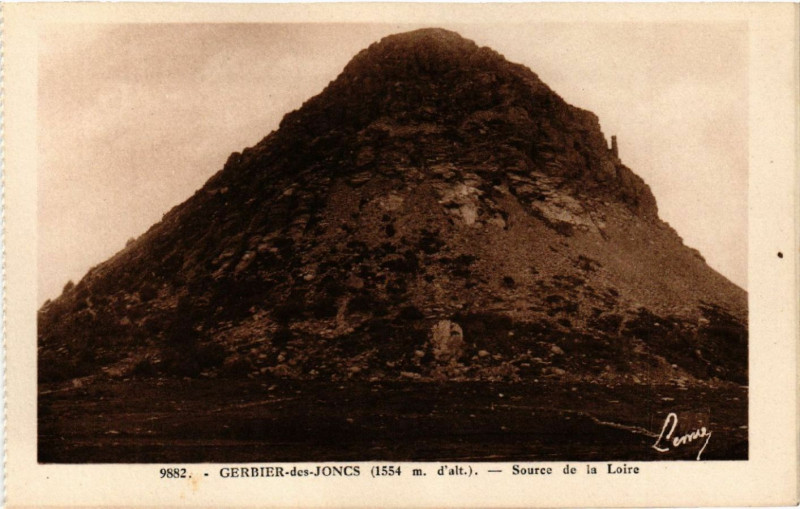 Carte postale ancienne Gerbier-des-Joncs - Source de la Loire