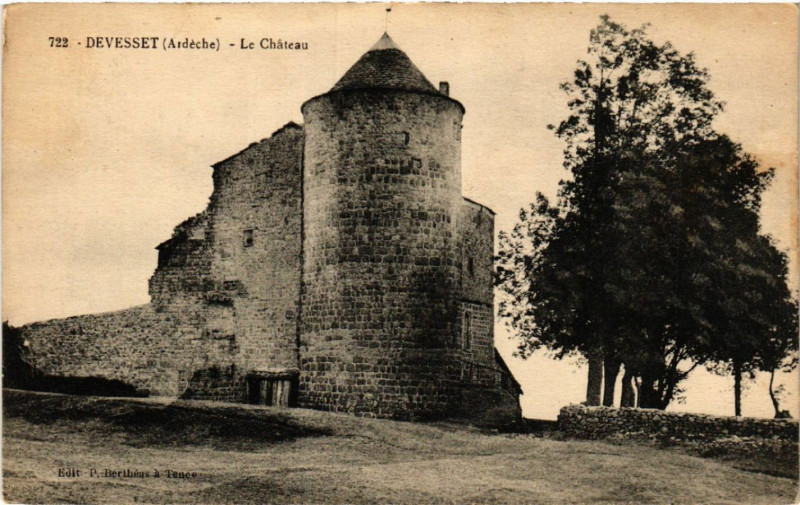 Carte postale ancienne Devesset - Le Chateau à Devesset