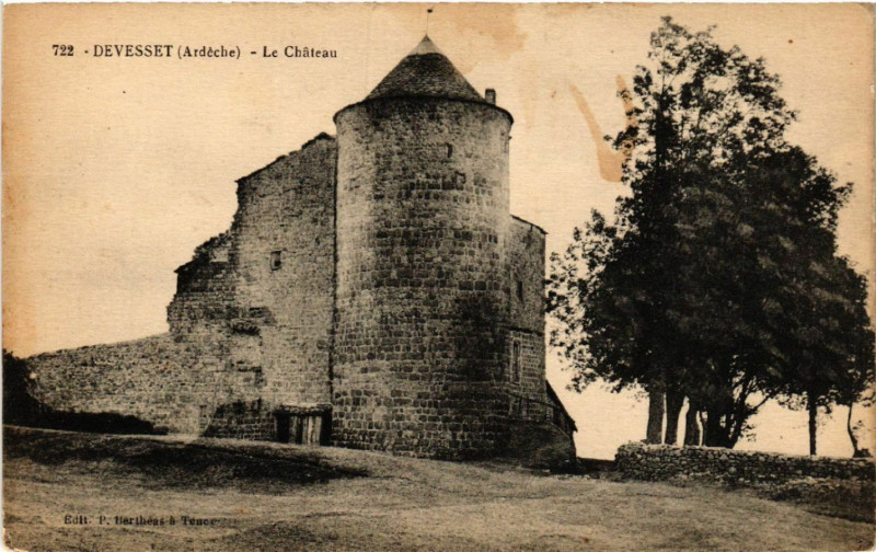 Carte postale ancienne Devesset - Le Chateau à Devesset