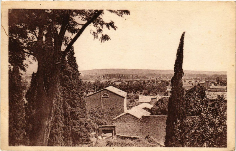 Carte postale ancienne Charmes - Le Temple et la Vallée du Rhone