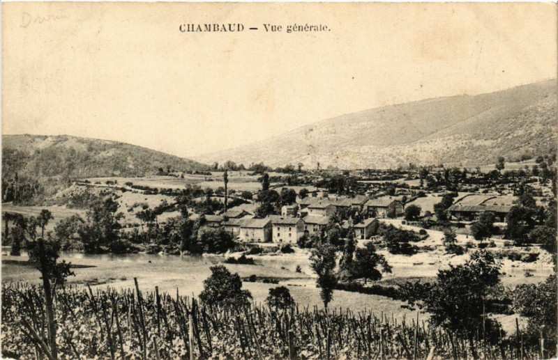 Carte postale ancienne Chambaud - Vue générale
