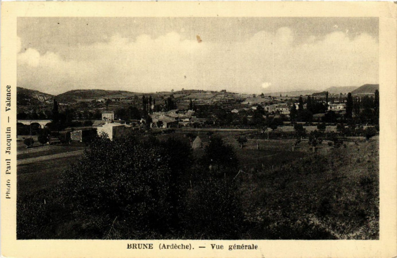 Carte postale ancienne Brune - Vue générale