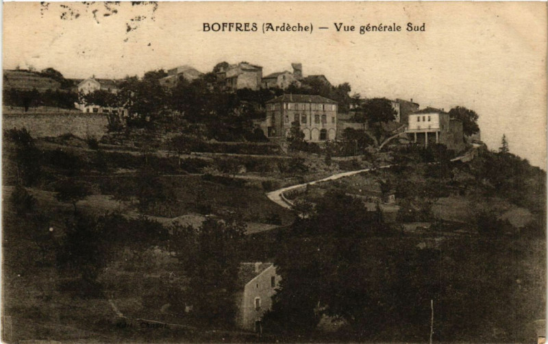 Carte postale ancienne Boffres - Vue générale Sud à Boffres