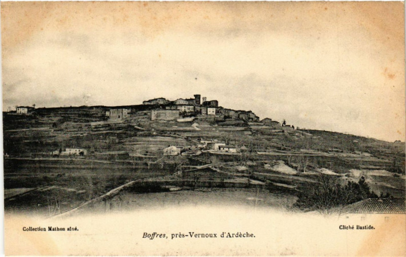 Carte postale ancienne Boffres - prés-Vernoux d'Ardeche à Boffres