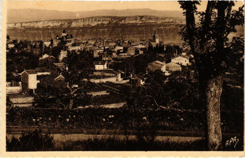 Carte postale ancienne Aubenas - Vue générale à Aubenas