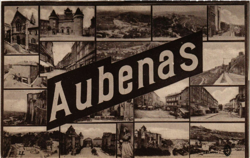 Carte postale ancienne Aubenas - Scenes à Aubenas