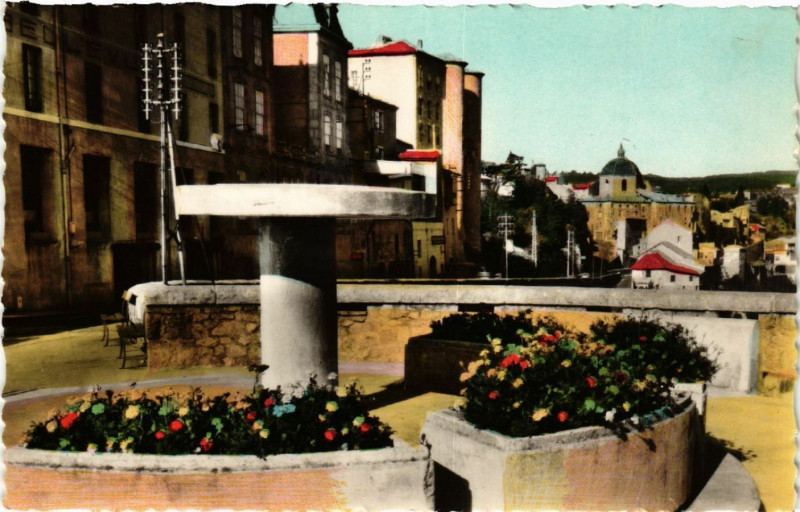 Carte postale ancienne Aubenas - La Teble d'Orientation à Aubenas