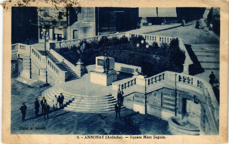 Carte postale ancienne Annonay - Square Marc Seguin à Annonay