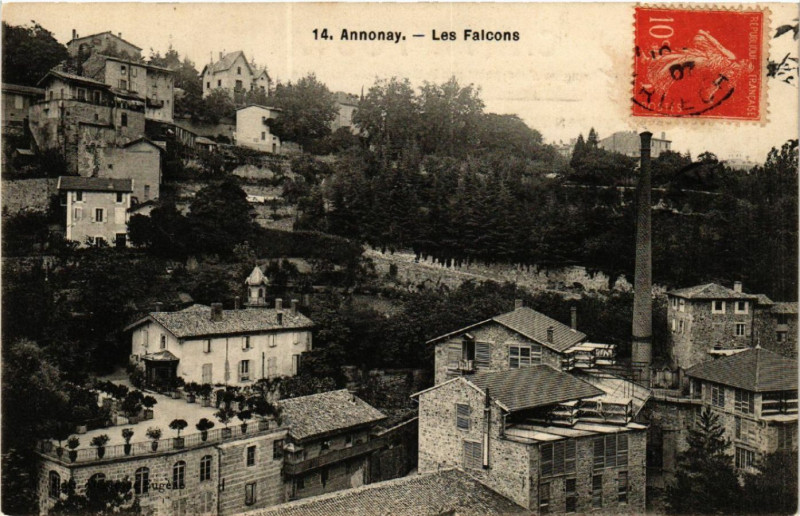 Carte postale ancienne Annonay - Les Falcons à Annonay