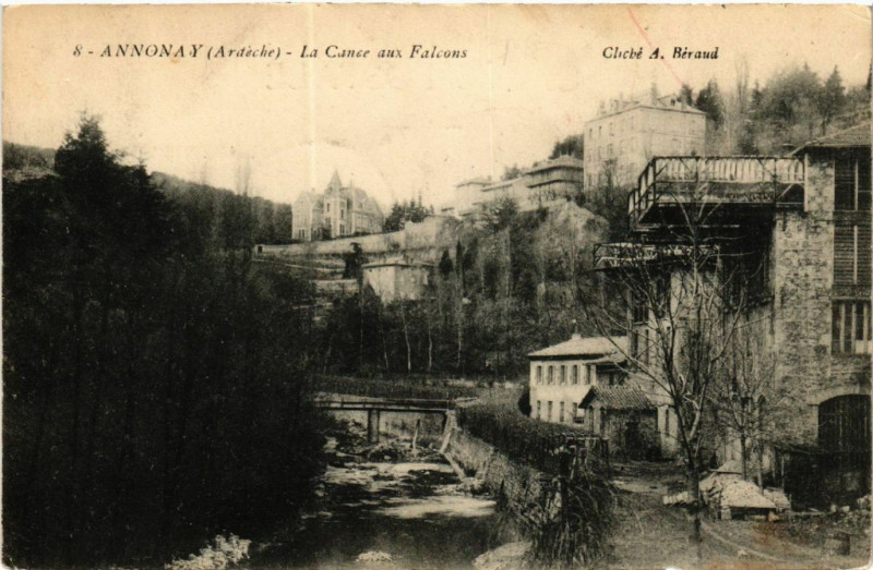 Carte postale ancienne Annonay - La Cance aux Falcons à Annonay