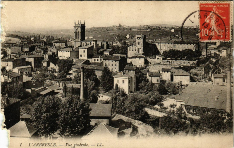 Carte postale ancienne L'Arbresle Vue générale