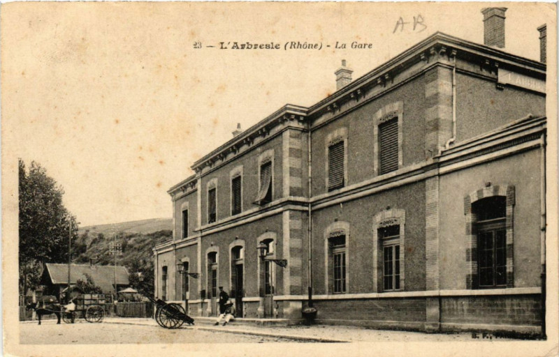 Carte postale ancienne L'Arbresle La Gare