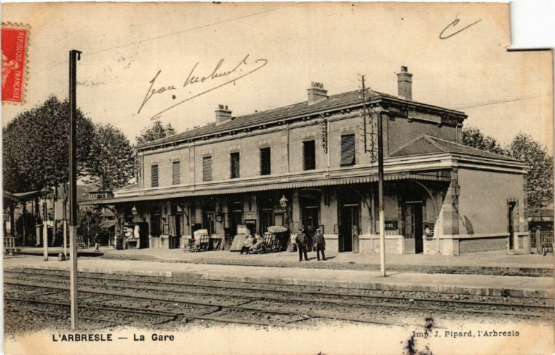 Carte postale ancienne L'Arbresle La Gare