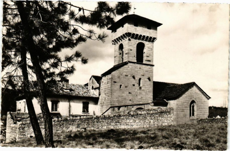 Carte postale ancienne Vans - L'Eglise des Sallelles