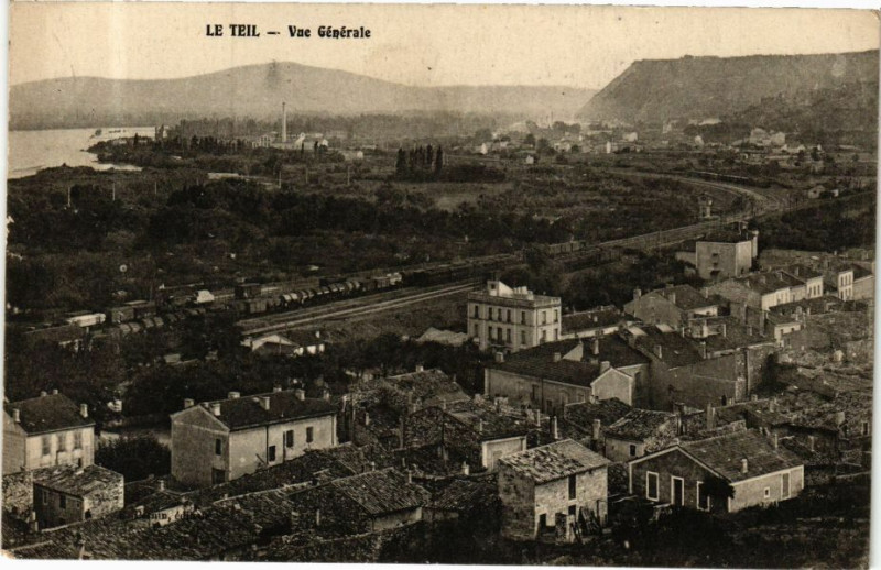 Carte postale ancienne Le Teil - Vue générale au Teil