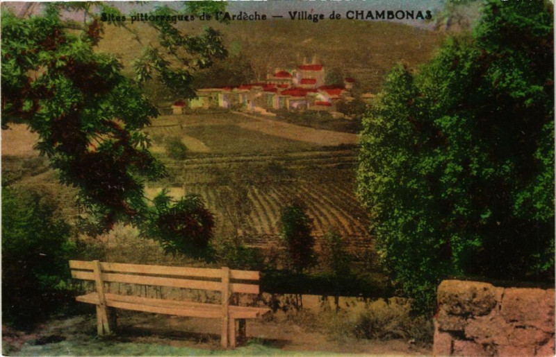 Carte postale ancienne Chambonas - à Chambonas