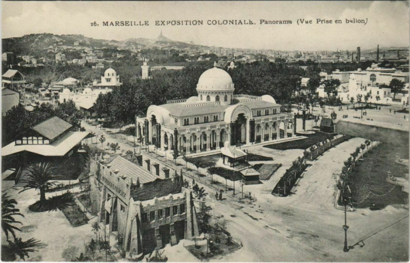 Carte postale ancienne Marseille Expo 26 Panorama à Marseille