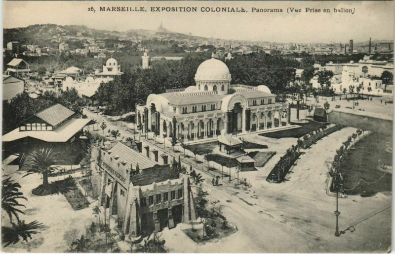 Carte postale ancienne Marseille Expo 26 Panorama à Marseille