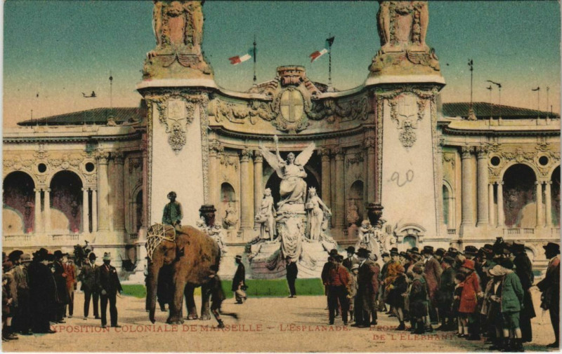 Carte postale ancienne Marseille Expo L'Esplanade à Marseille