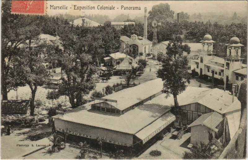 Carte postale ancienne Marseille Expo Panorama à Marseille