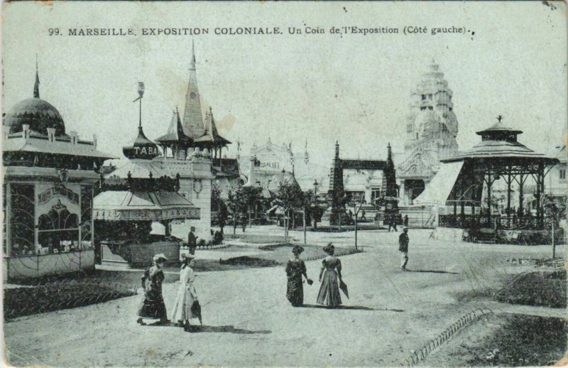 Carte postale ancienne Marseille Expo 99 Un cOon de l'Expo à Marseille
