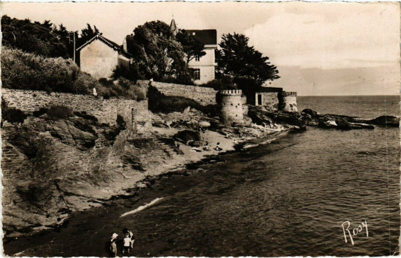 Carte postale ancienne Sainte-Marie-sur-Mer - Les Petits Vallees a Maree Haute