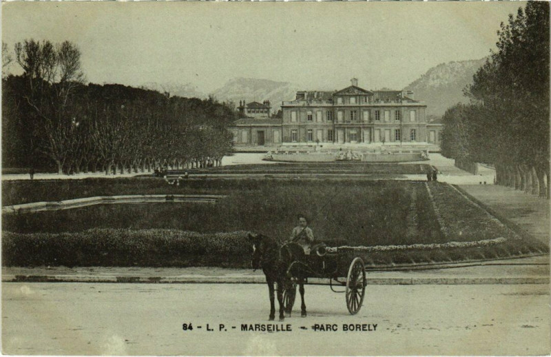 Carte postale ancienne Marseille - Parc Borely à Marseille