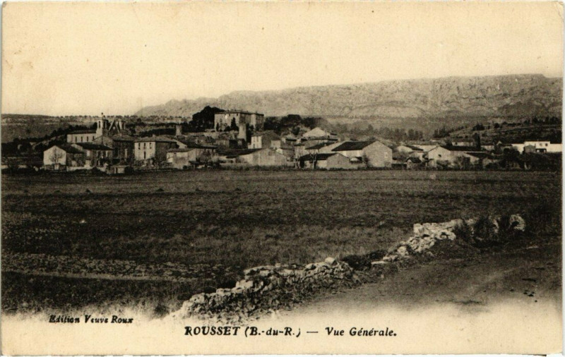 Carte postale ancienne Marseille - Rousset - Vue générale à Marseille