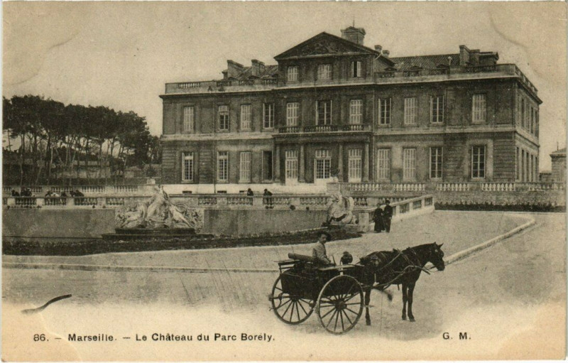 Carte postale ancienne Marseille - Le Chateau du Parc Borely à Marseille
