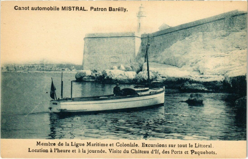 Carte postale ancienne Marseille - Membre de la Ligue Maritime et Coloniale à Marseille