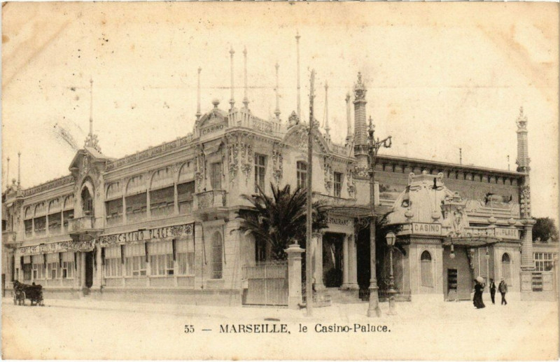 Carte postale ancienne Marseille - Le Casino-Palace à Marseille