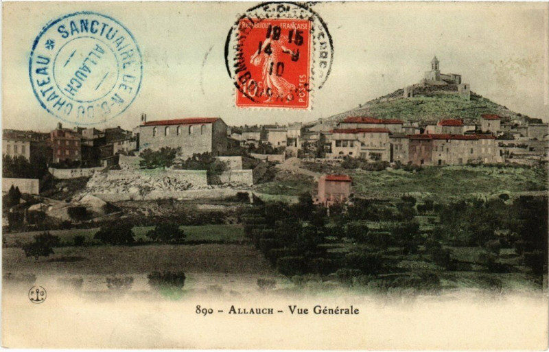 Carte postale ancienne Marseille - Allauch Vue générale à Marseille