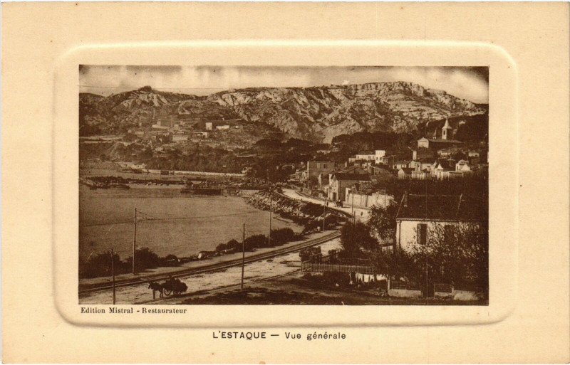 Carte postale ancienne Marseille - L'Estaque Vue générale à Marseille