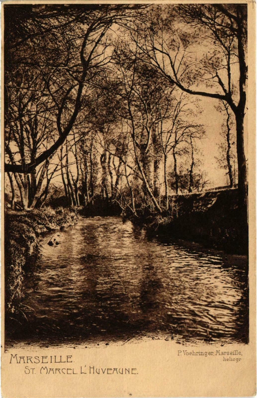 Carte postale ancienne Marseille - St-Marcel L'Huveaune à Marseille