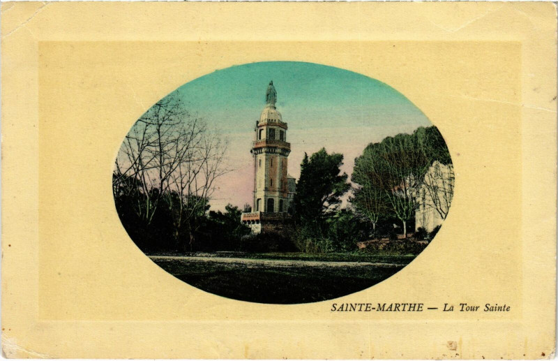 Carte postale ancienne Marseille - Ste-Marthe La Tour Ste- à Marseille