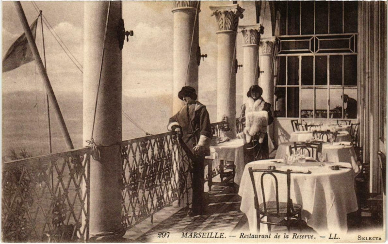 Carte postale ancienne Marseille - Restaurant de la Reserve à Marseille