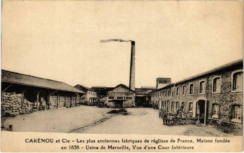 Carte postale ancienne Marseille - Carenou et Cie Les plus anciennes fabriques de à Marseille