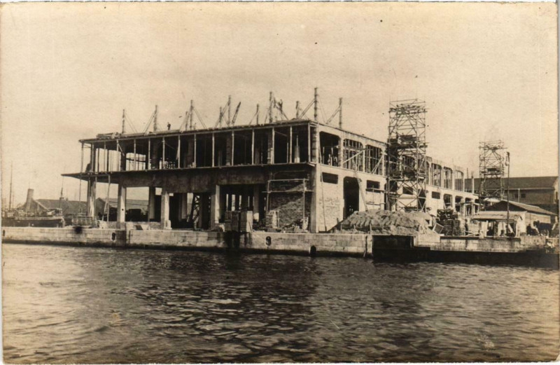 Carte postale ancienne Marseille - Construction carte photo à Marseille