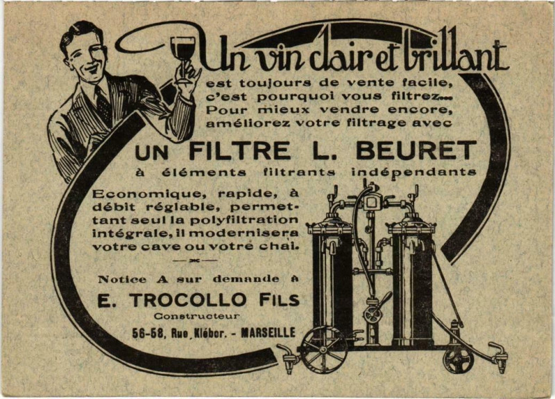 Carte postale ancienne Marseille - E. Trocollo Fils Rue Kleber à Marseille
