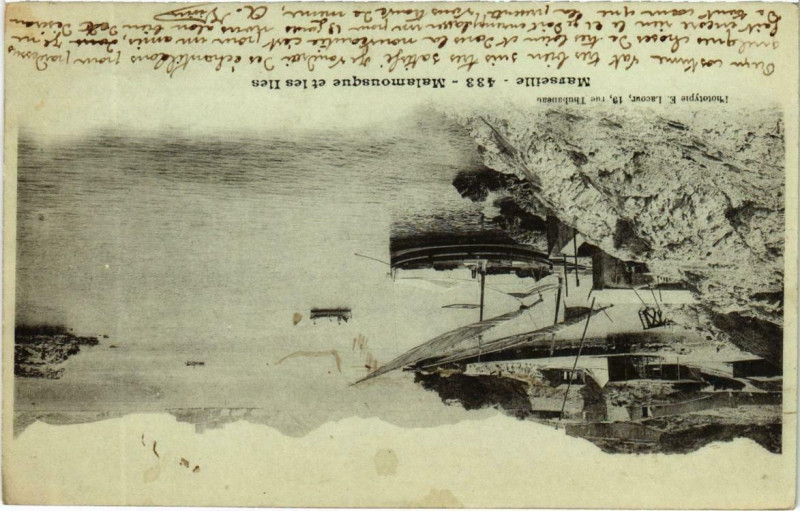 Carte postale ancienne Marseille - Malamousque et les Iles à Marseille
